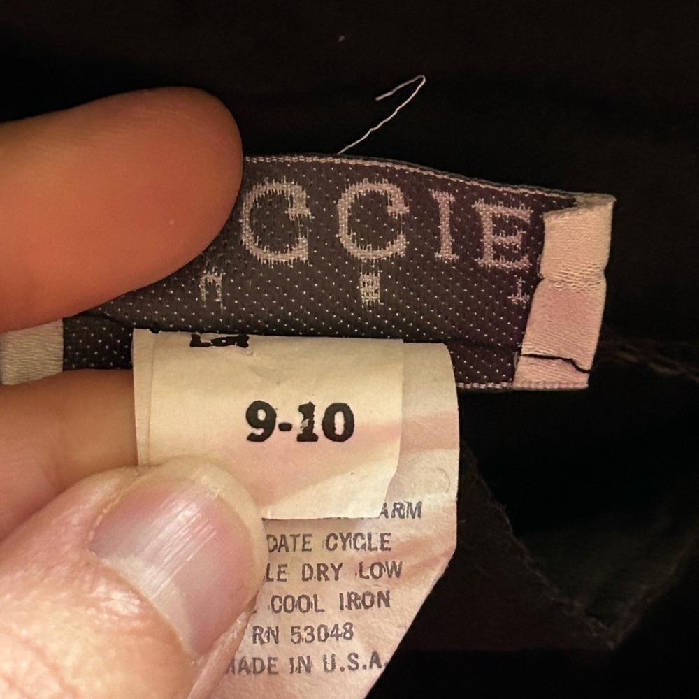 Vintage Just Maggie Velvet Lace Holiday Dress Black - Picture 8 of 11